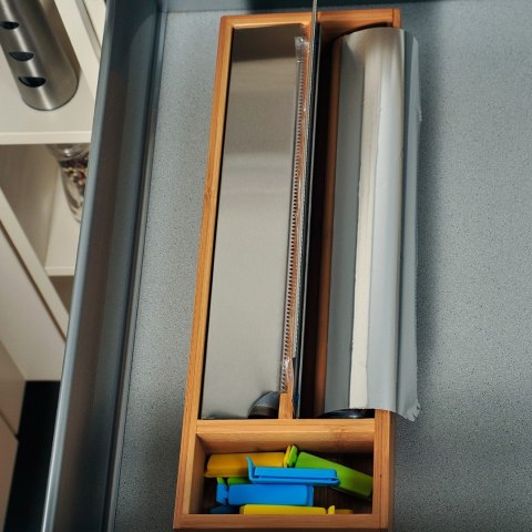 Pojemnik na folię kuchenną 3-komorowy