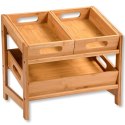 Półka kuchenna bambusowa h40x35 cm
