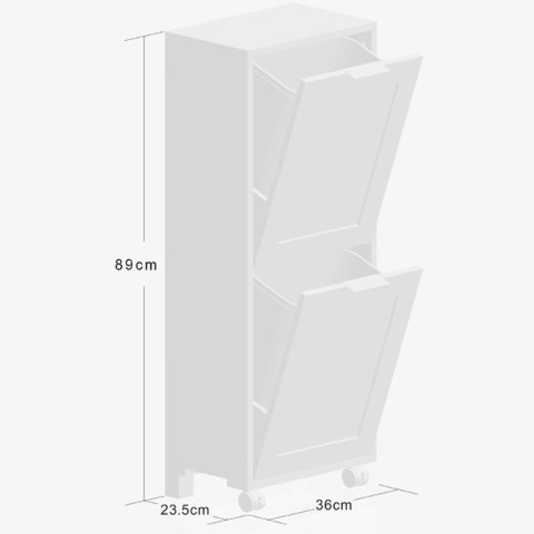 Szafka kuchenna z segregacją śmieci