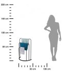 Wieszak na ręczniki stojący trzyramienny 75 cm