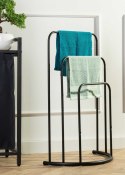 Wieszak na ręczniki stojący trzyramienny 75 cm