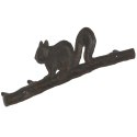 Wieszak żeliwny z wiewiórką 36cm