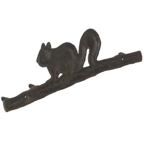 Wieszak żeliwny z wiewiórką 36cm