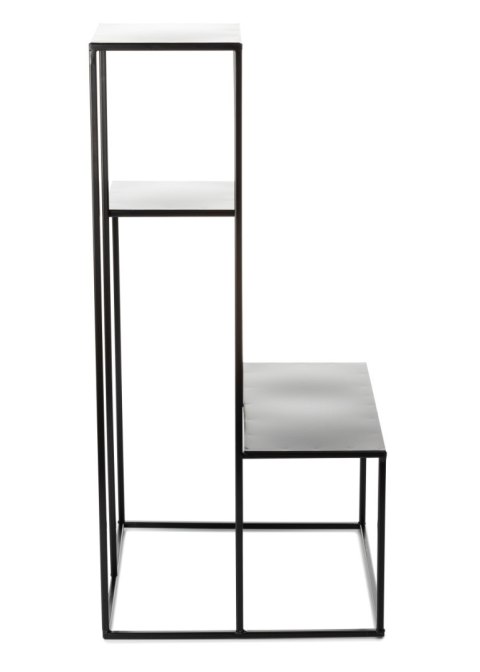 Kwietnik nowoczesny stojak 85 cm LOFTWykonany z metalu, prosty i stylowy stojak czarny na kwiaty i rośliny w stylu industrialnym