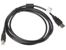 Kabel USB 2.0 AM-BM 1.8M Ferryt czarny