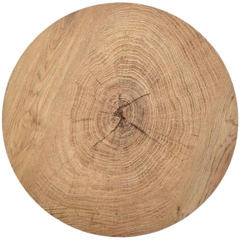 Stolik kawowy Brooklyn dąb naturalny Stalowa podstawa lakierowana na czarno, blat wykonany z MDF-u z okleiną w kolorze naturalne