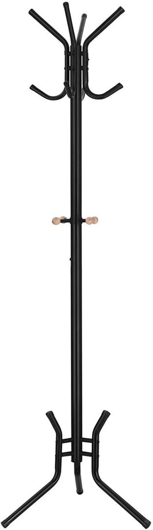Wieszak na ubrania do przedpokoju LOFT Wykonany z metalu i solidnej płyty MDF, praktyczny i wytrzymały stojak na ubrania w stylu