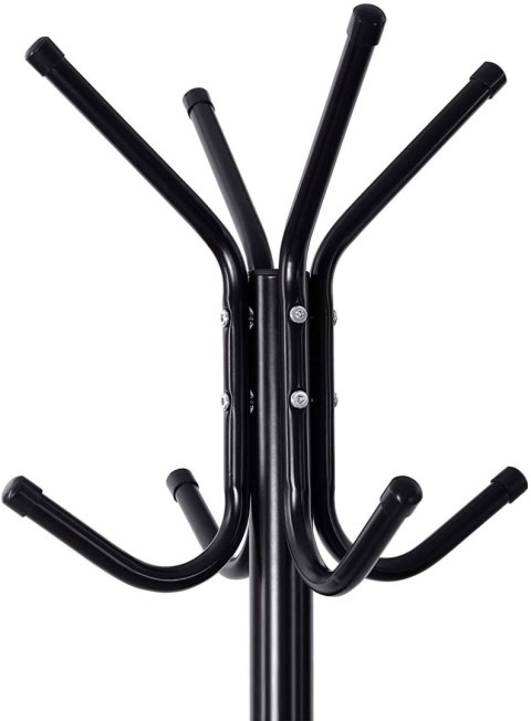 Wieszak na ubrania do przedpokoju LOFT Wykonany z metalu i solidnej płyty MDF, praktyczny i wytrzymały stojak na ubrania w stylu