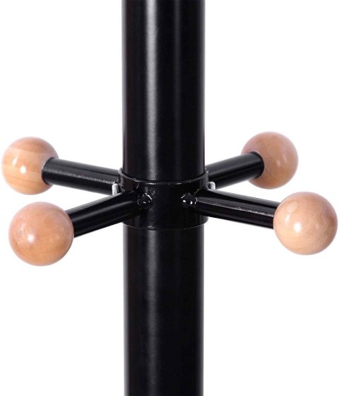 Wieszak na ubrania do przedpokoju LOFT Wykonany z metalu i solidnej płyty MDF, praktyczny i wytrzymały stojak na ubrania w stylu