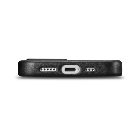 Etui z naturalnej skóry do iPhone 14 MagSafe Case Leather pokrowiec czarny