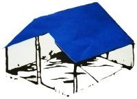 Plandeka Okryciowa 6x12 Zielona 120g/m2