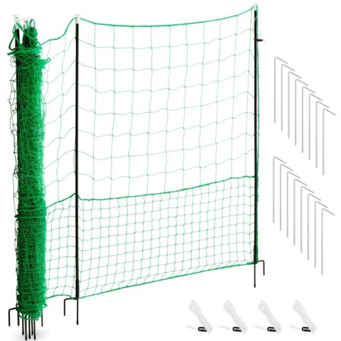 Siatka zagroda ogrodzenie ochronne hodowlane dla kur drobiu 1.25 x 15 m