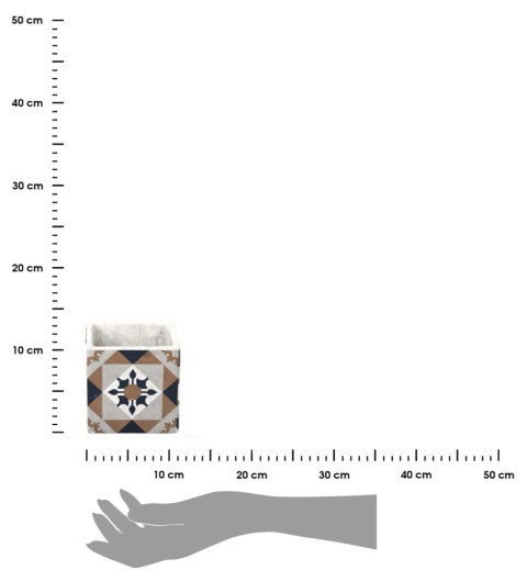 Betonowa doniczka Azulejos 11cm