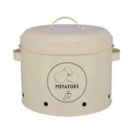 Pojemnik na ziemniaki vintage kremowy