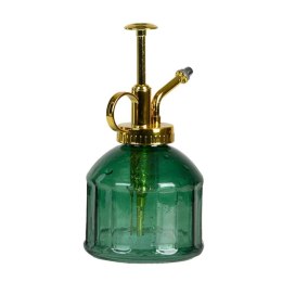 Rozpylacz do wody i perfum zielono złoty Szklany spryskiwacz w stylu vintage, sprawdzi się zarówno w domu jak i w ogrodzie, rozp