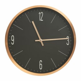 Zegar ścienny 30 cm czarno-miedziany Duży zegar ścienny w stylu nowoczesnym czarno-miedziany, średnica 30 cm