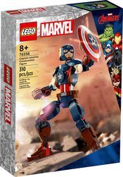 LEGO 76258 Super Heroes - Figurka Kapitana Ameryki do zbudowania