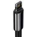 Kabel USB do Lightning Baseus Tungsten Gold, 2.4A, 1m (czarny)