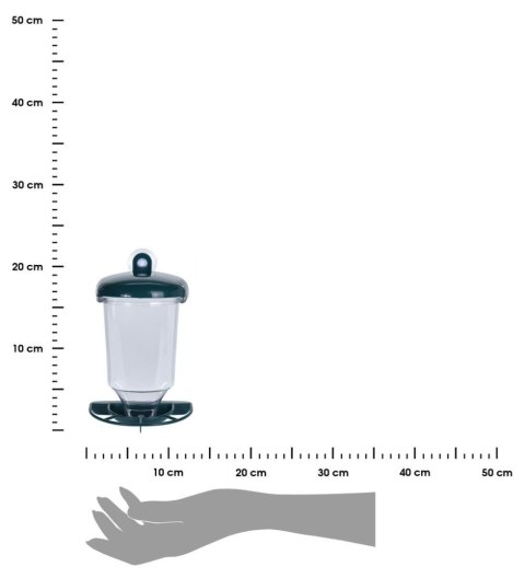Karmnik dla ptaków mocowany do szyby Dzięki niemu dokarmimy dziko żyjące ptaki, wyposażony w przyssawkę do przymocowania na szyb