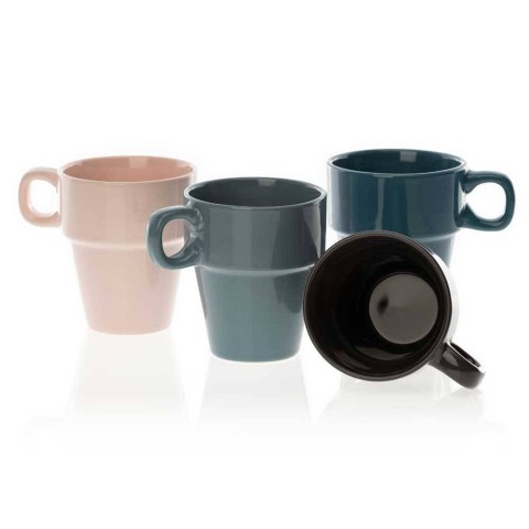 Komplet kubków 4 szt 180 ml wzór 1 Ceramiczne kubki do kawy i herbaty, o pojemności 180 ml, w prezentowym pudełku, zestaw 4 szt