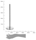 Stojak na papier toaletowy 45 cm Uchwyt na zapasowe rolki papieru toaletowego lub rolkę ręcznika papierowego wykonany ze stali n