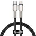 Kabel USB-C do Lightning Baseus Cafule, PD, 20W, 0,25m (czarny)