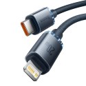 Kabel USB-C do Lightning Baseus Crystal Shine, 20W, PD, 2m (czarny)
