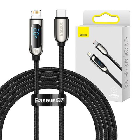 Kabel USB-C do Lightning Baseus Display, PD, 20W, 2m (czarny)