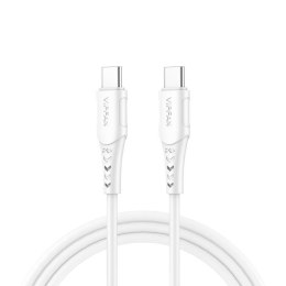 Kabel USB-C do USB-C VFAN P05, 60W, PD, 1m (biały)