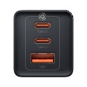 Ładowarka sieciowa Baseus GaN5 Pro 2xUSB-C + USB, 65W (czarna)