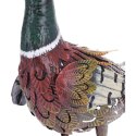Dekoracyjny ptak Bażant do ogrodu Dekoracyjna figurka ogrodowa, rzeźba bażanta wykonana z metalu w wyrazistych kolorach o wymiar