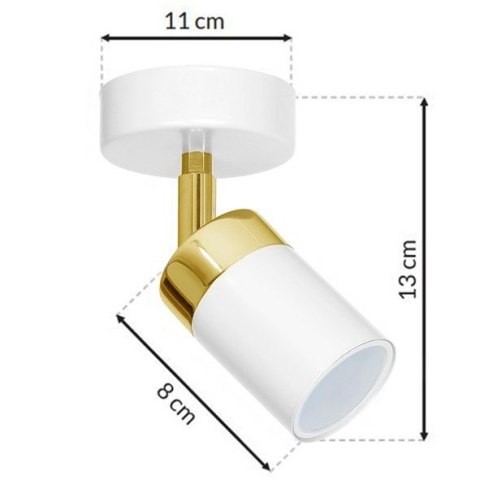 Kinkiet JOKER WHITE/GOLD 1xGU10