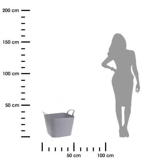 Kosz z elastycznego tworzywa 36L grey