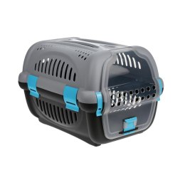 Transporter dla zwierząt - niebieski Klatka transportowa, kosz z uchwytem do transportu dla psa, kota, królika lub innego zwierz