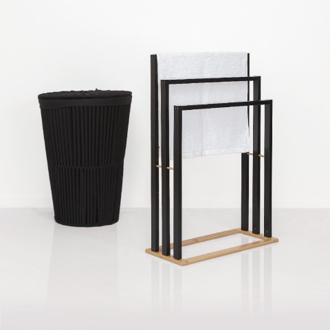Wieszak na ręczniki Bambou Czarny