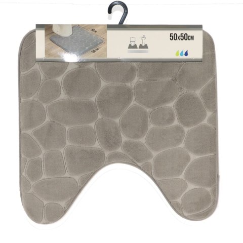 Dywanik pod WC 45x50cm Stones Szary