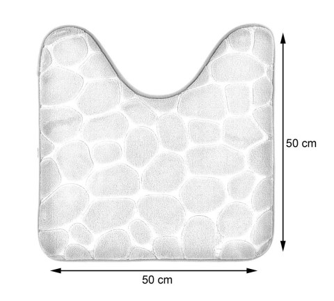 Dywanik pod WC 45x50cm Stones Szary