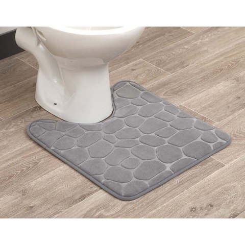 Dywanik pod WC 45x50cm Stones Szary