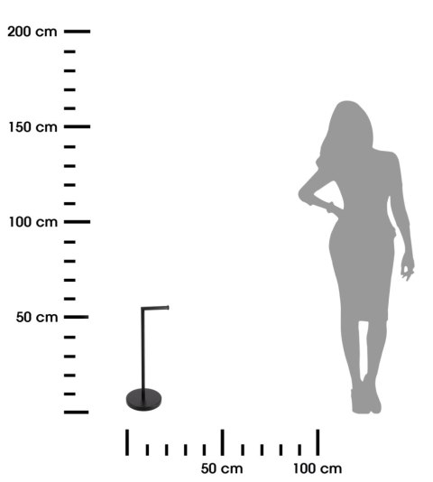 Metalowy stojak na papier Andres Black