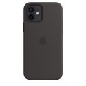 Silikonowe etui z MagSafe do iPhonea 12 i 12 Pro Czarne