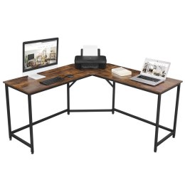Biurko komputerowe narożne industrialneWykonany z metalu i solidnej płyty MDF, praktyczne i wytrzymałe biurko komputerowe w styl