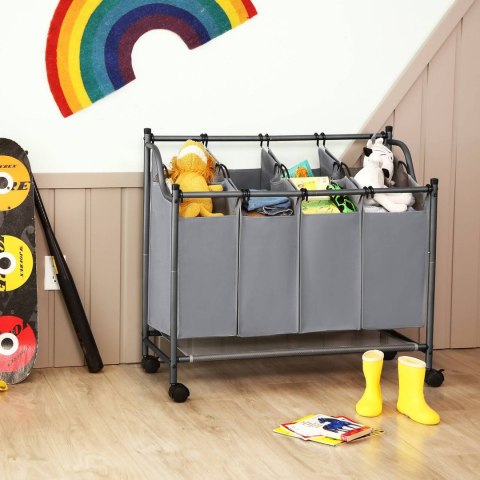 Kosz do segregacji prania mobilny 4x35 L