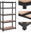 Regał do przechowywania czarny 200 cm