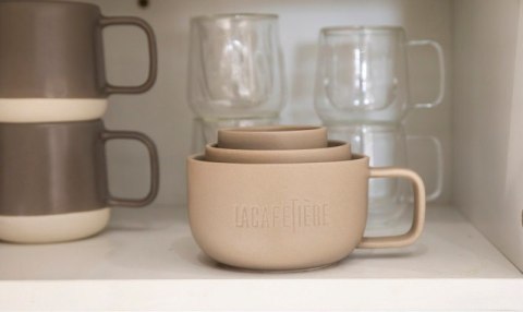 La Cafetiere Kubki do Kawy Beżowe 3 szt.