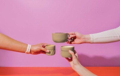 La Cafetiere Kubki do Kawy Beżowe 3 szt.