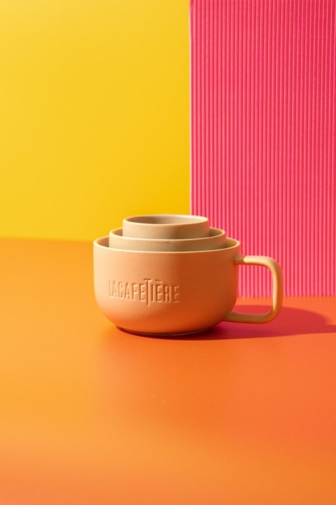 La Cafetiere Kubki do Kawy Beżowe 3 szt.
