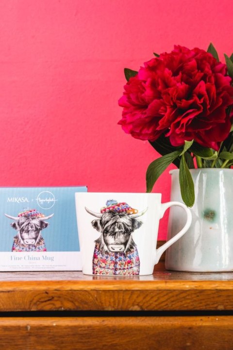 Mikasa Tipperleyhill, Kubek Porcelanowy Krowa - 380 ml