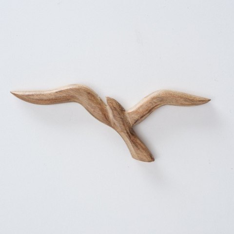 Ozdoby ścienne Mewy Mangifera Indica kpl Wykonane z indyjskiej odmiany drzewa Mango dwie mewy o szerokościach 36 cm i 46 cm