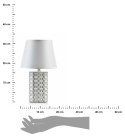 Lampa stołowa Leti Grey