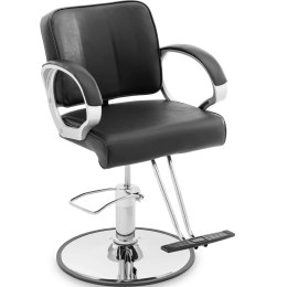 Fotel fryzjerski barberski kosmetyczny z podnóżkiem Physa HOVE - czarny